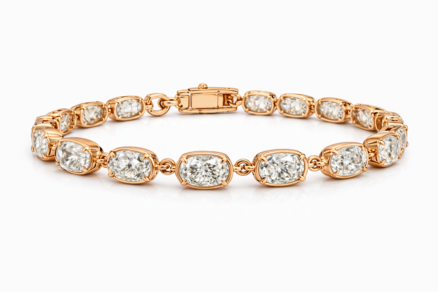 Antique Cushion Labgrown Diamond Bracelet