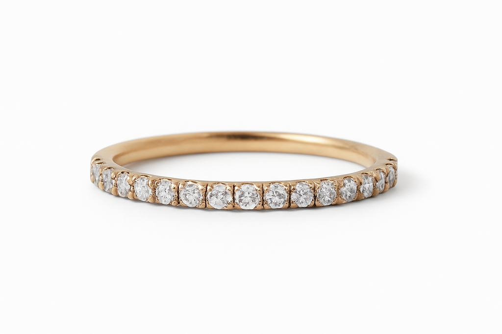 The Petite Pave Eternity Band