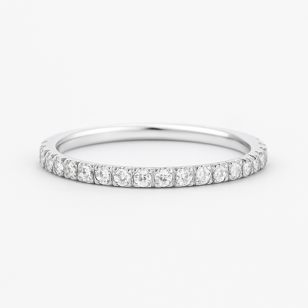 The Petite Pave Eternity Band