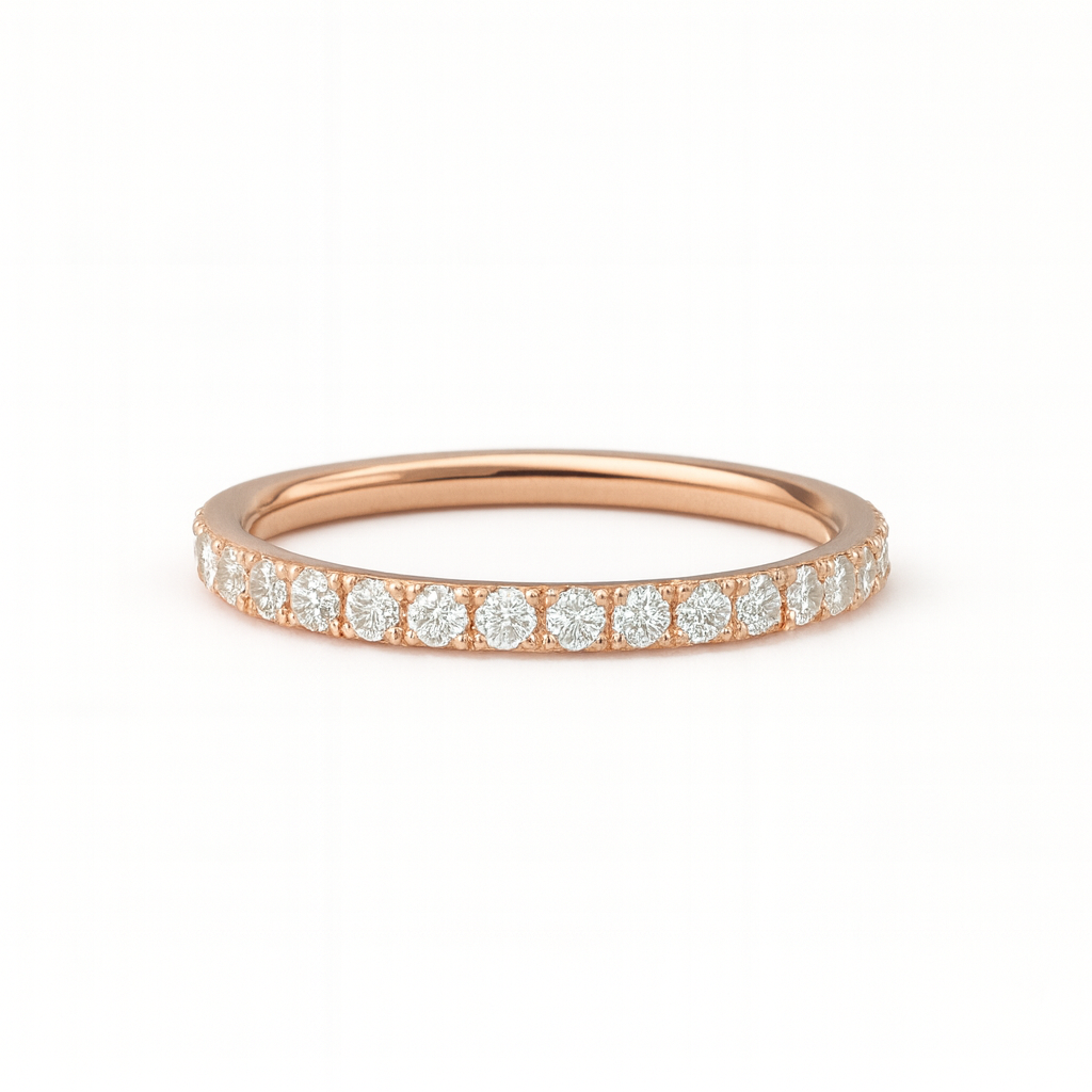 The Petite Pave Eternity Band