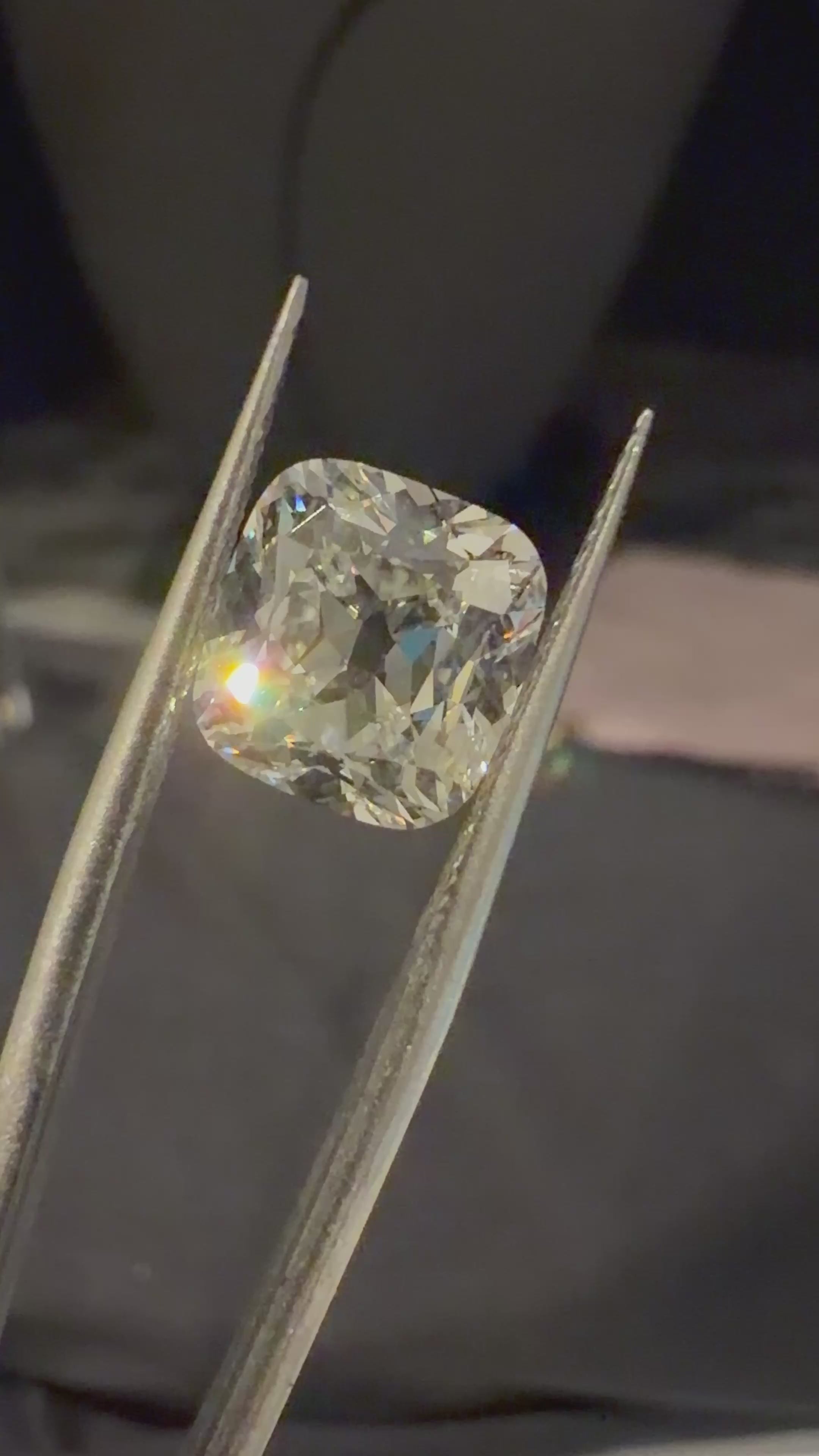 4.03 ctw Antique Square Cushion|| IGI Certified Labgrown Diamond