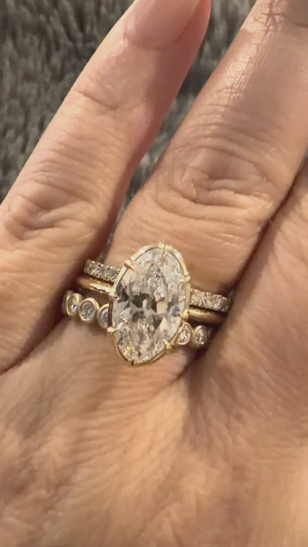 3ctw Antique Moval Engagement Ring