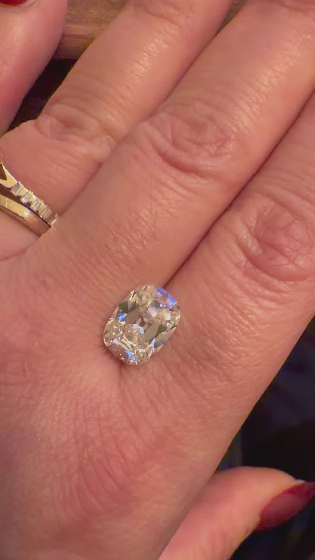 3.01 Old Mine Cushion Labgrown Diamond
