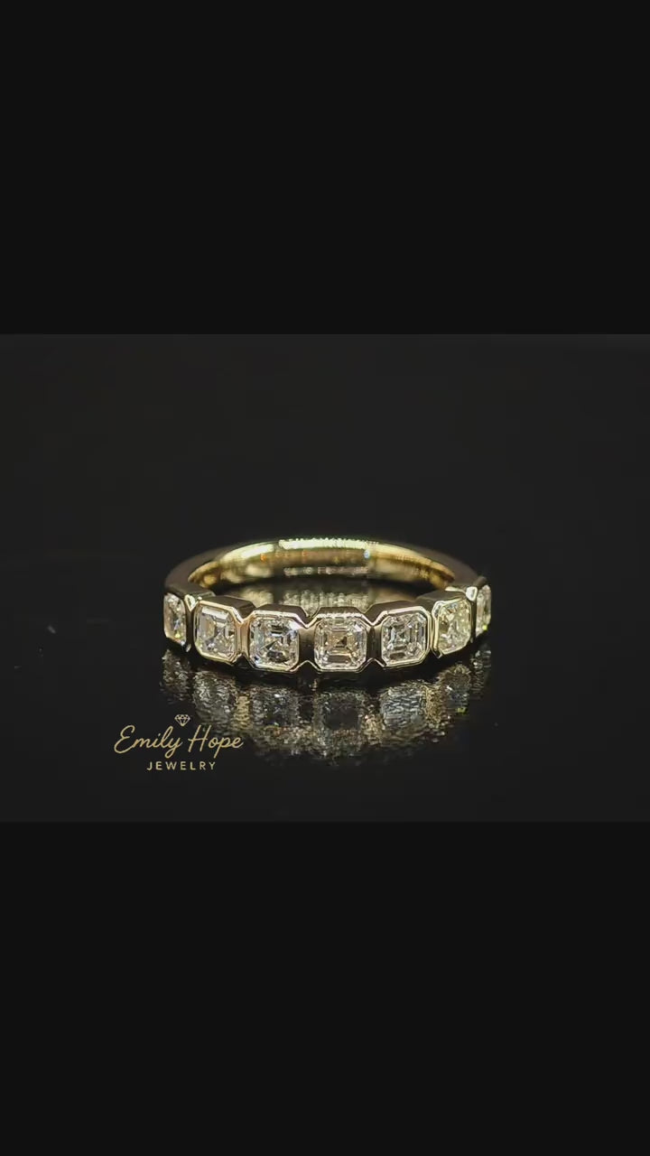 Asscher Bezel Band