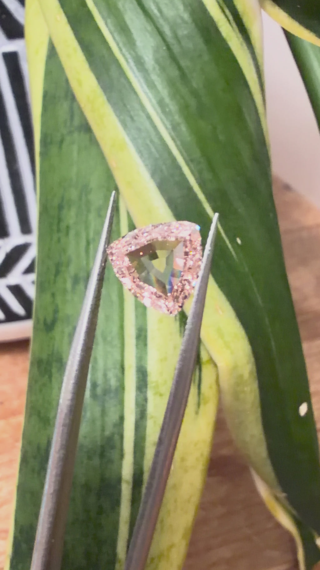 2.05ct Fancy Pink Rose Cut Trillion Diamond (Non-Certified)
