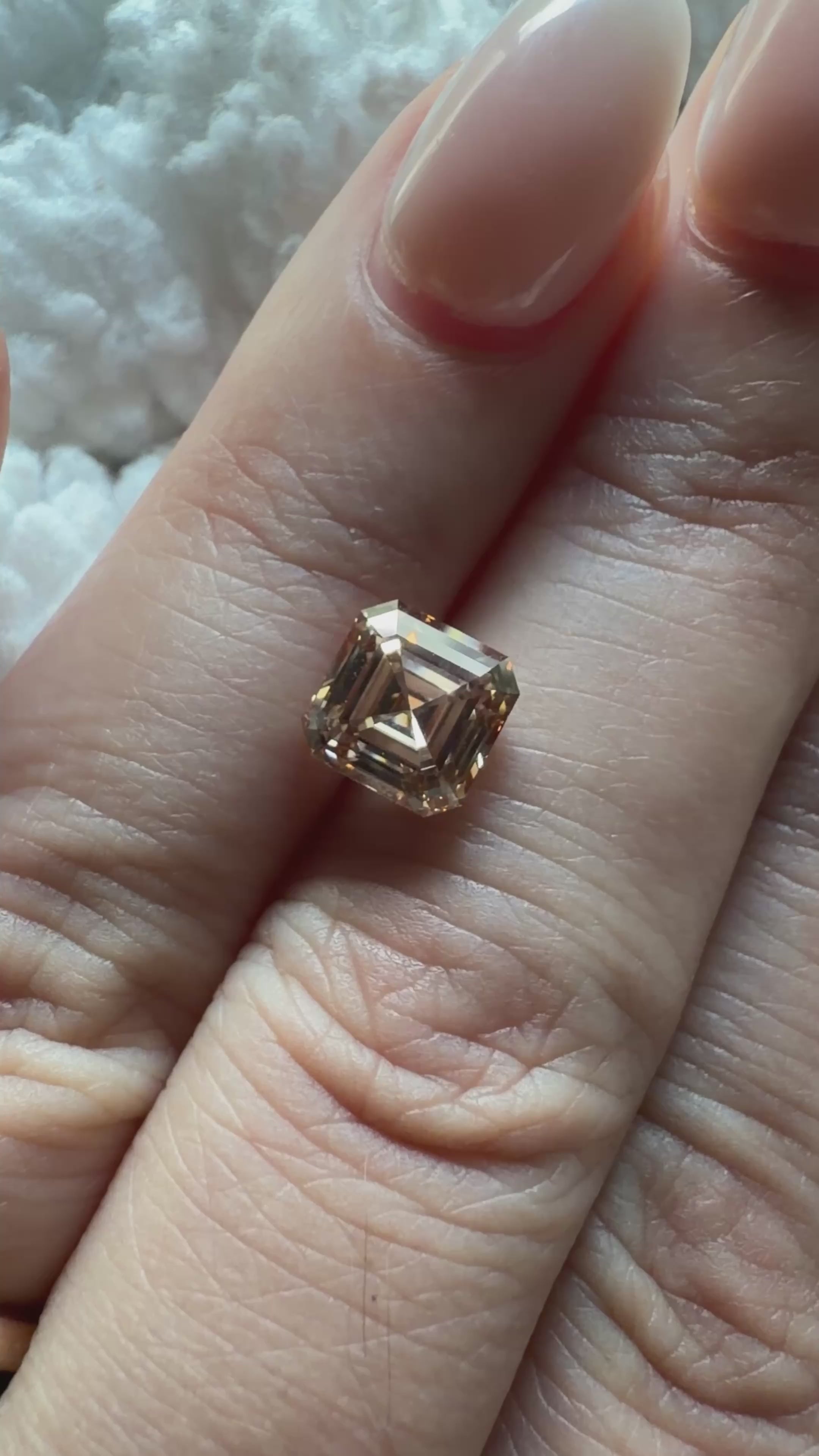 2.07Ctw Fancy Brown Labgrown Asscher Diamond