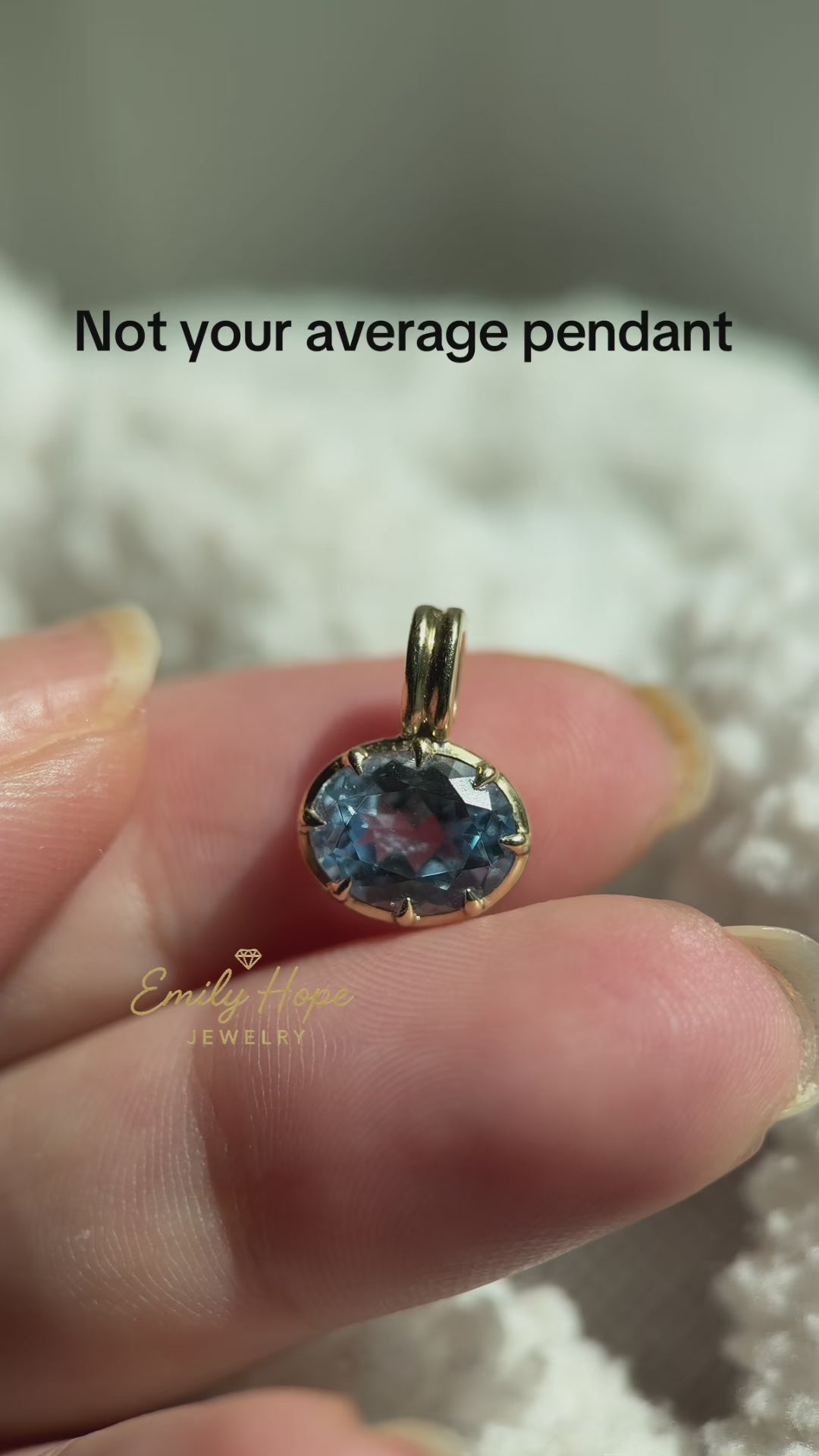 Aquamarine Georgian Pendant