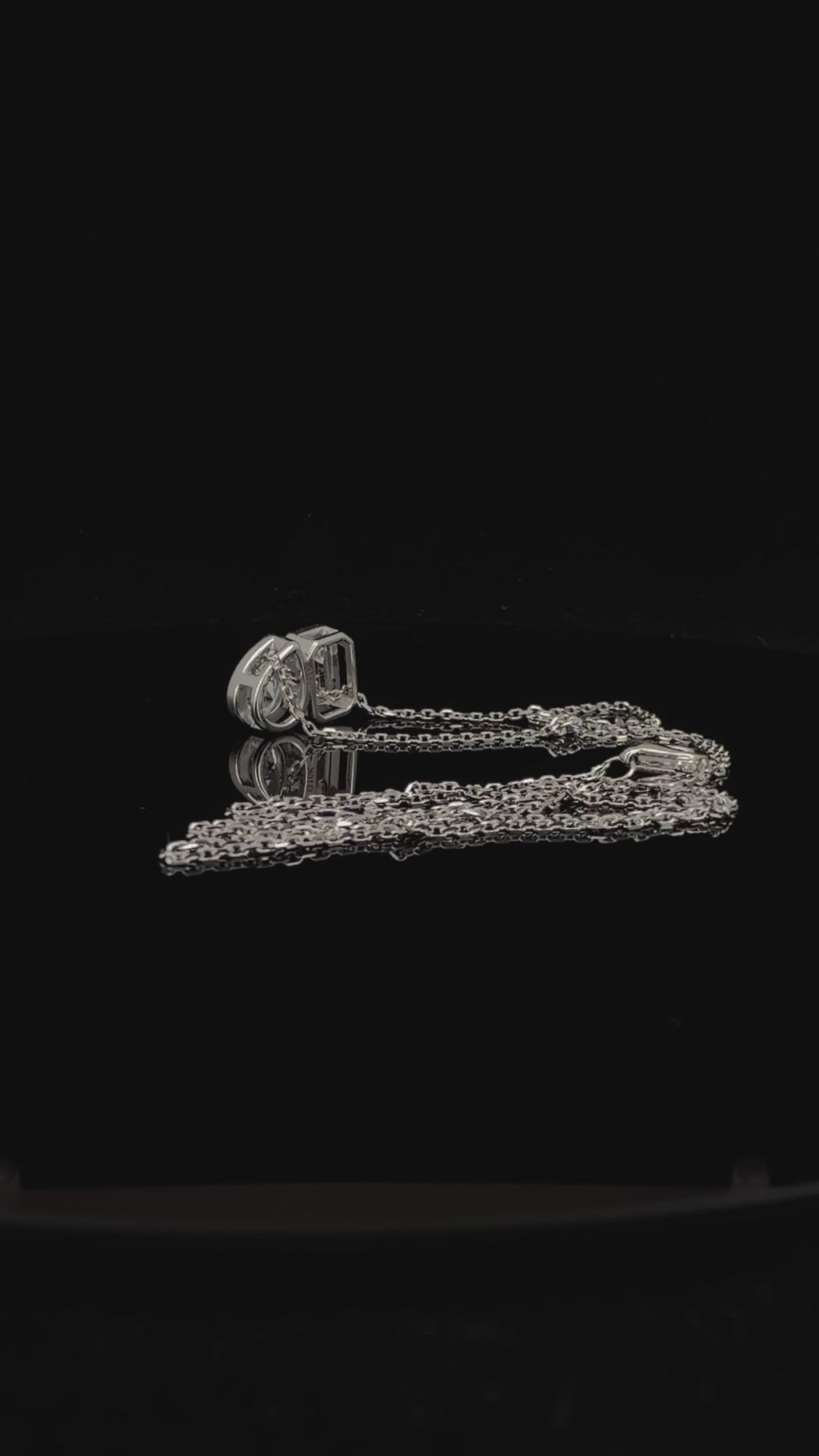 Toi et Moi Slider Pendant || Labgrown Diamond