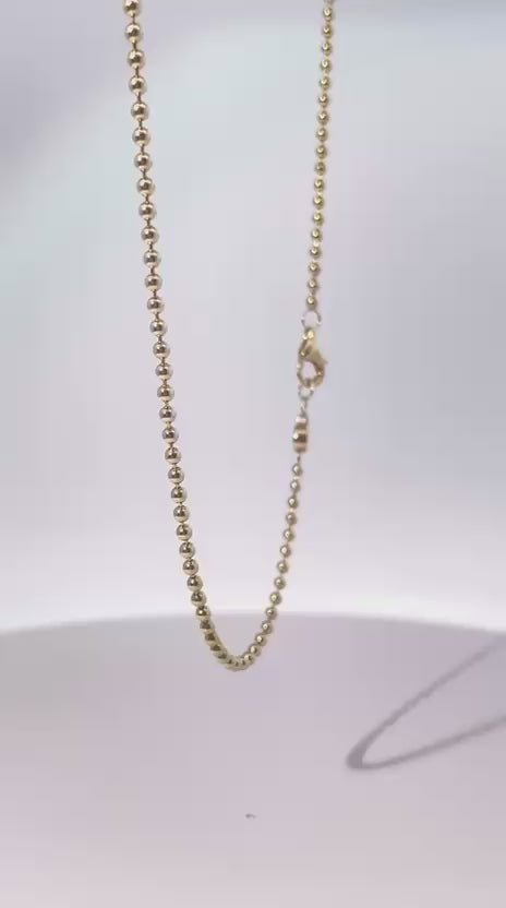 Solid Gold Ball Chain
