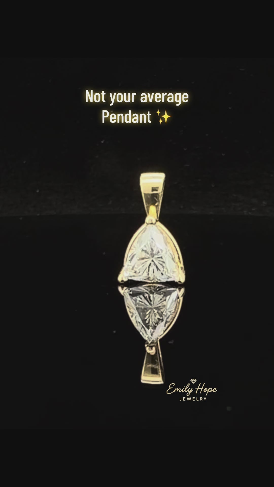Trillion Labgrown Diamond Pendant
