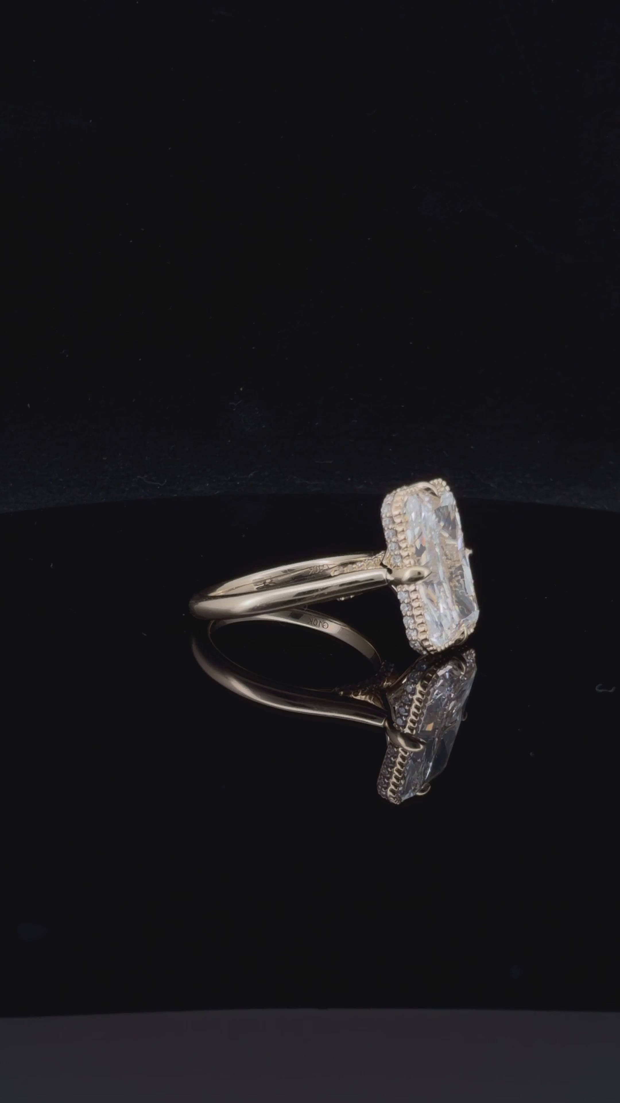 5ctw Radiant Cut Igi Certified Labgrown Diamond Engagement Ring